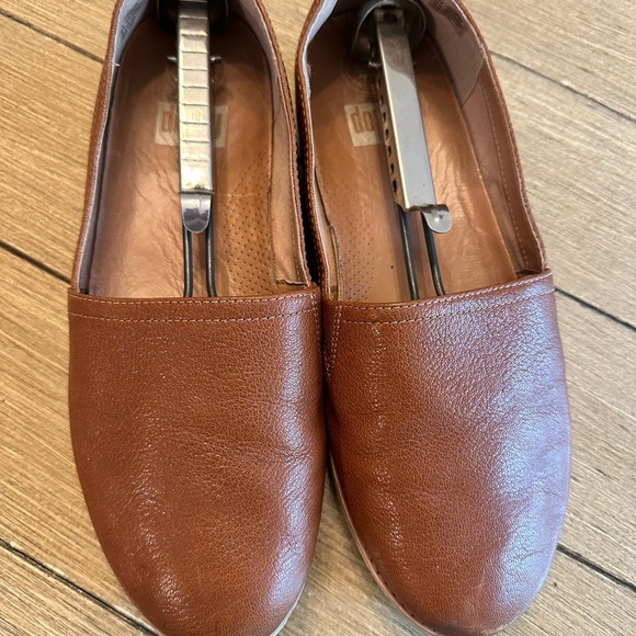Fitflop Casa Tan Leather Mini WedteWedge Casual Comfort Loafers Shoes Size 10 - Picture 1 of 5